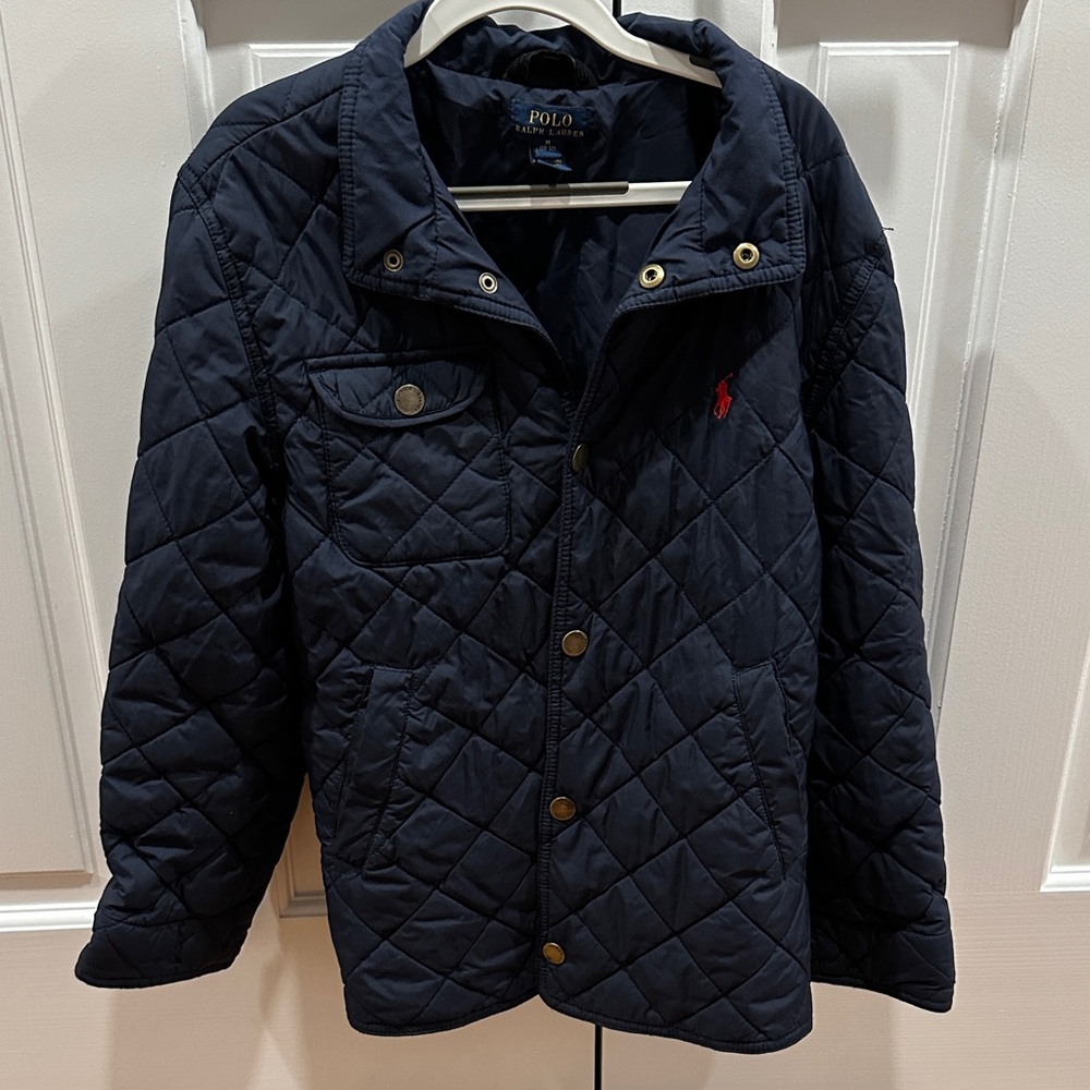 Polo Ralph Lauren Boys Navy Quilted Jacket